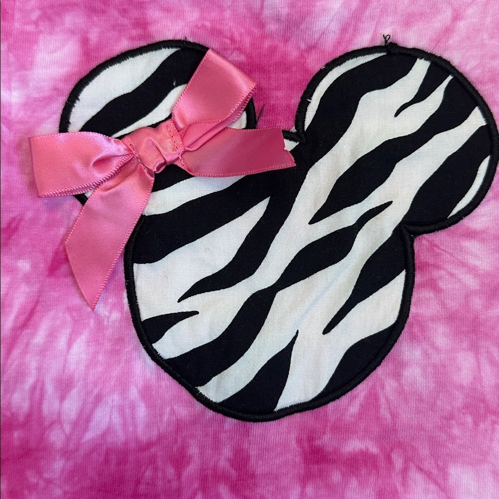 Ann Loren Pink Tie-Dye Mickey Mouse Kids Outfit size 2/3t - Picture 5 of 12